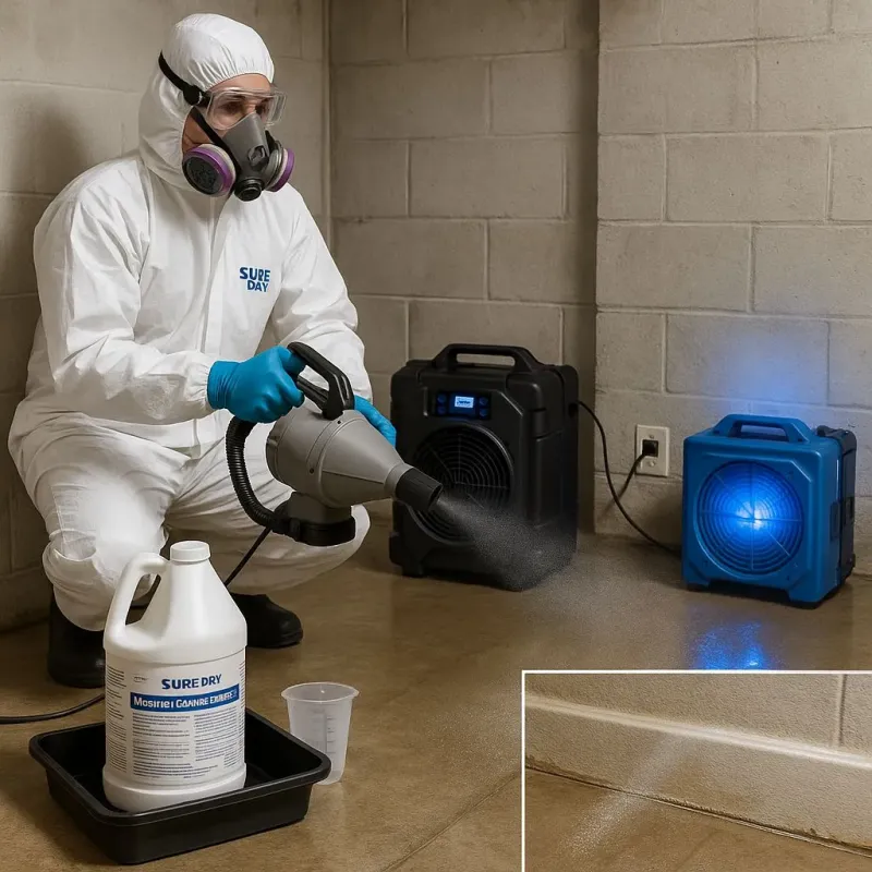 Sanitization and Odor Removal process in Friendswood, TX